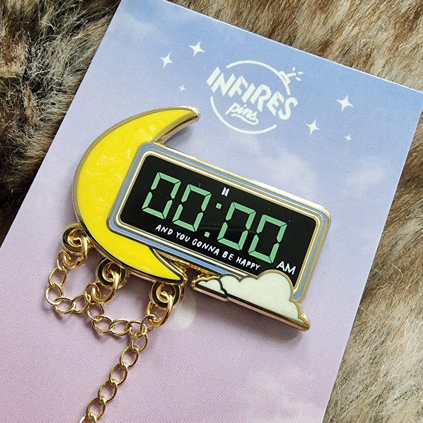 Zero O Clock 00:00 Enamel Pin