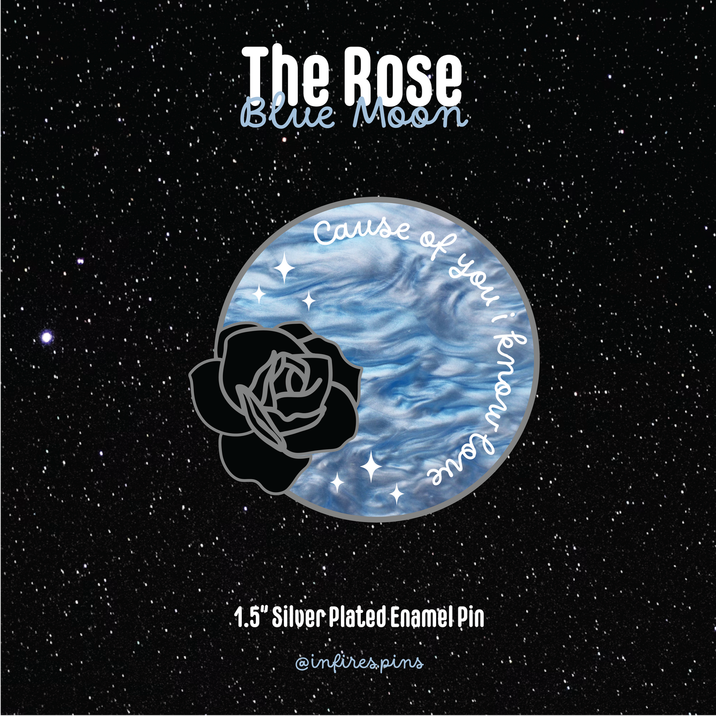PRE-ORDER Blue Moon Enamel Pin