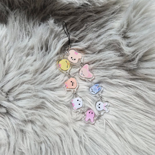 Stray Kids Wristlet Phone Charm