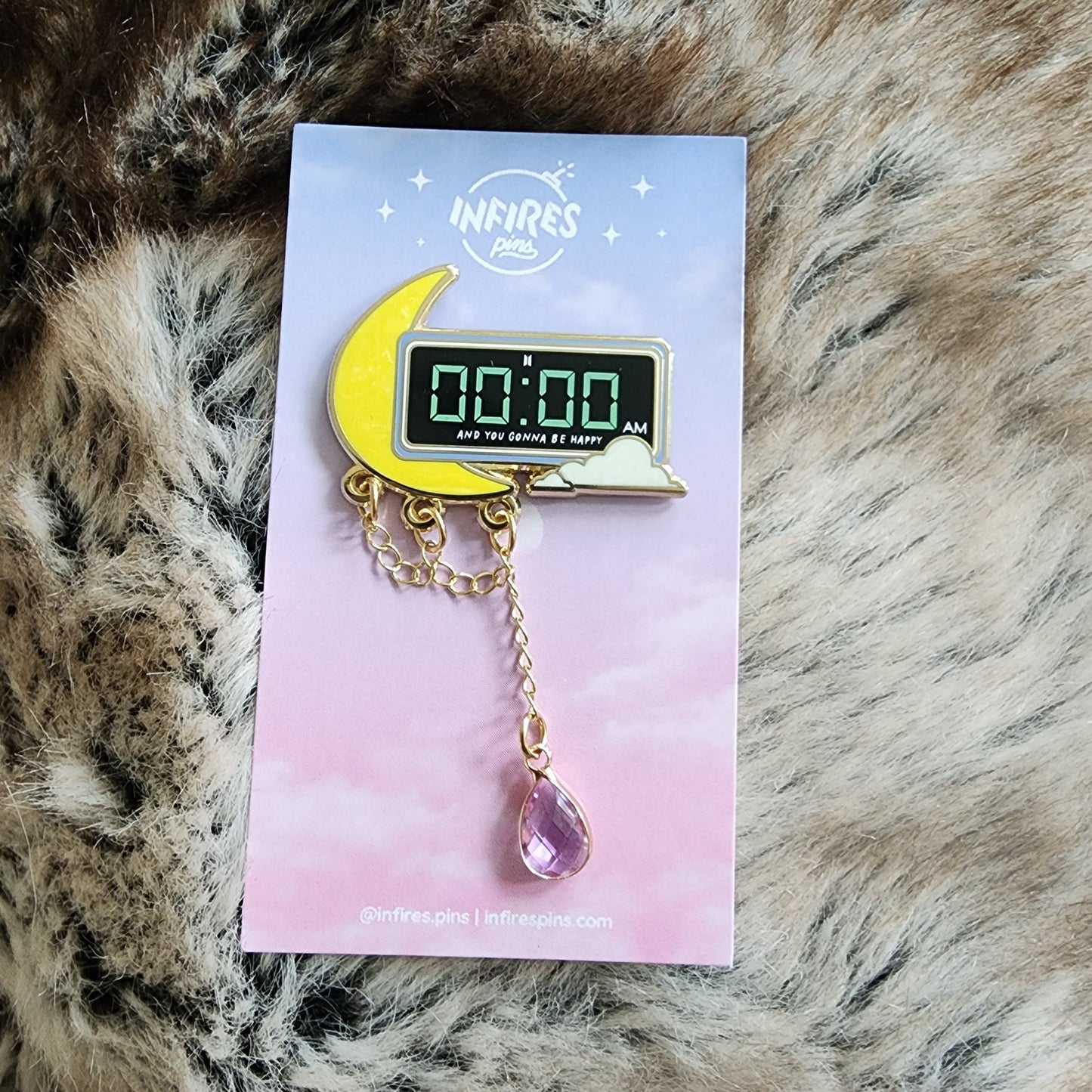Zero O Clock 00:00 Enamel Pin