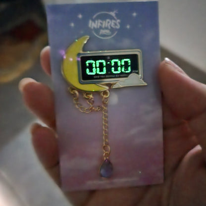 Zero O Clock 00:00 Enamel Pin