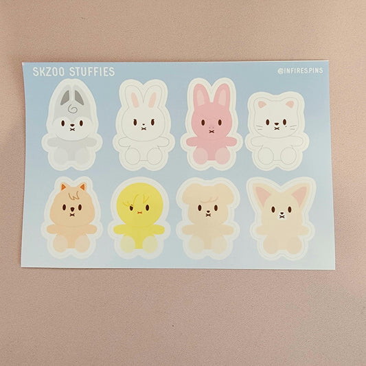 Stray Kids Stuffies Sticker Sheet