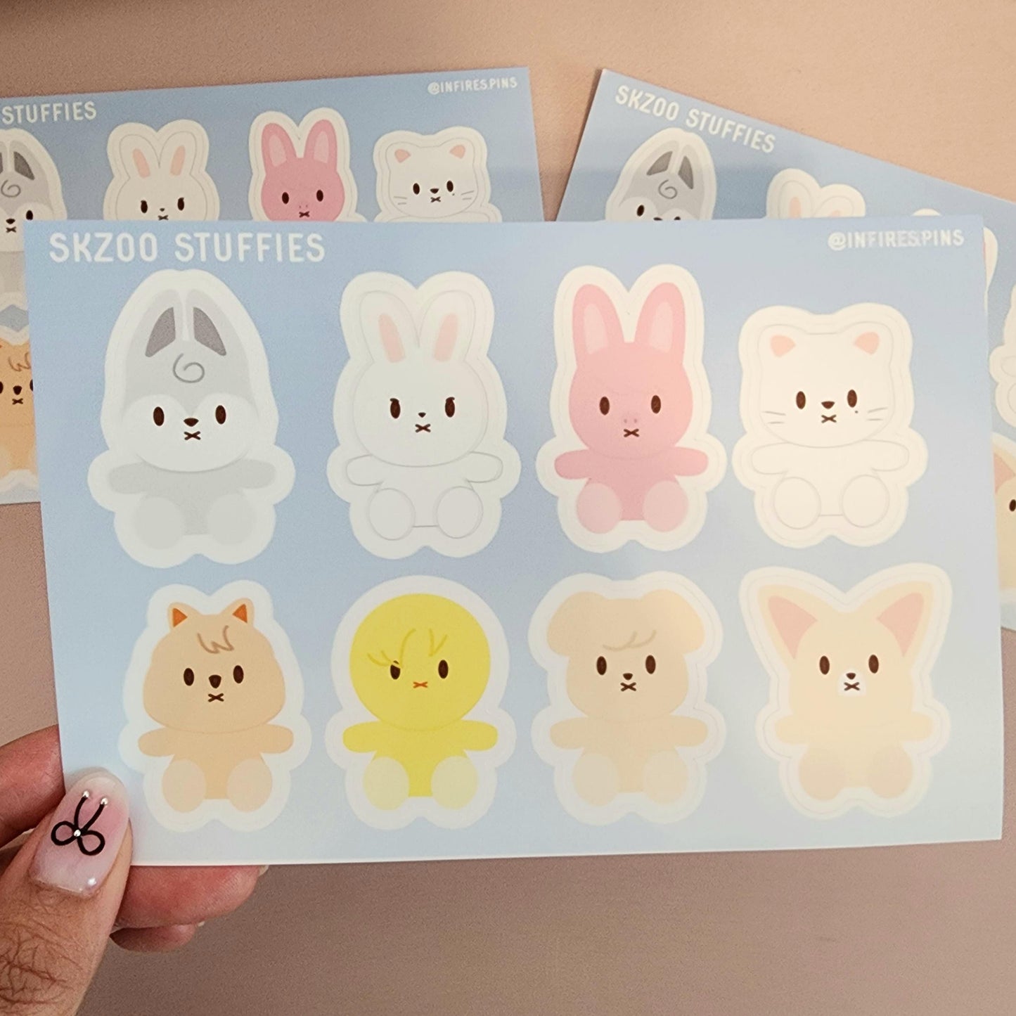 Stray Kids Stuffies Sticker Sheet