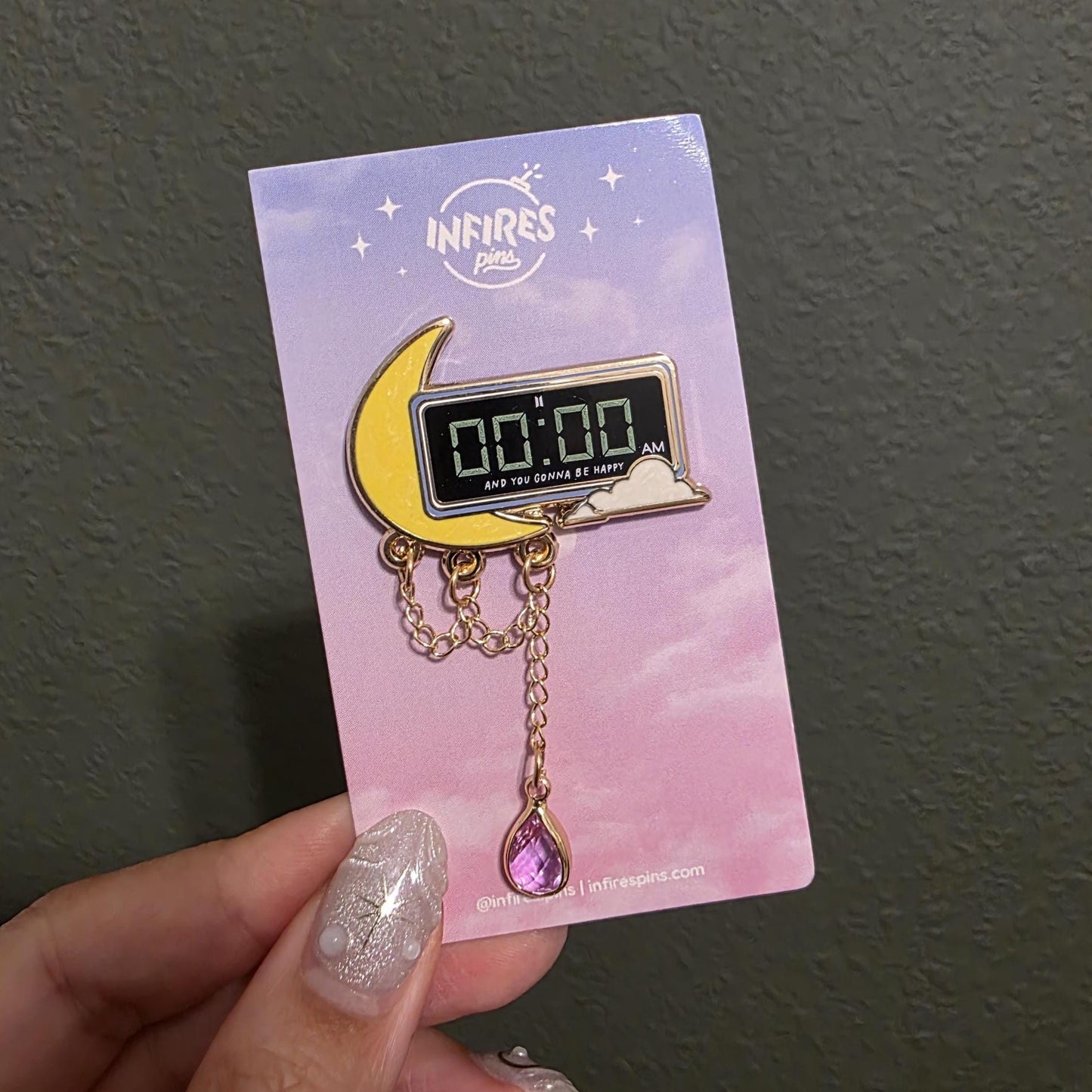 Zero O Clock 00:00 Enamel Pin