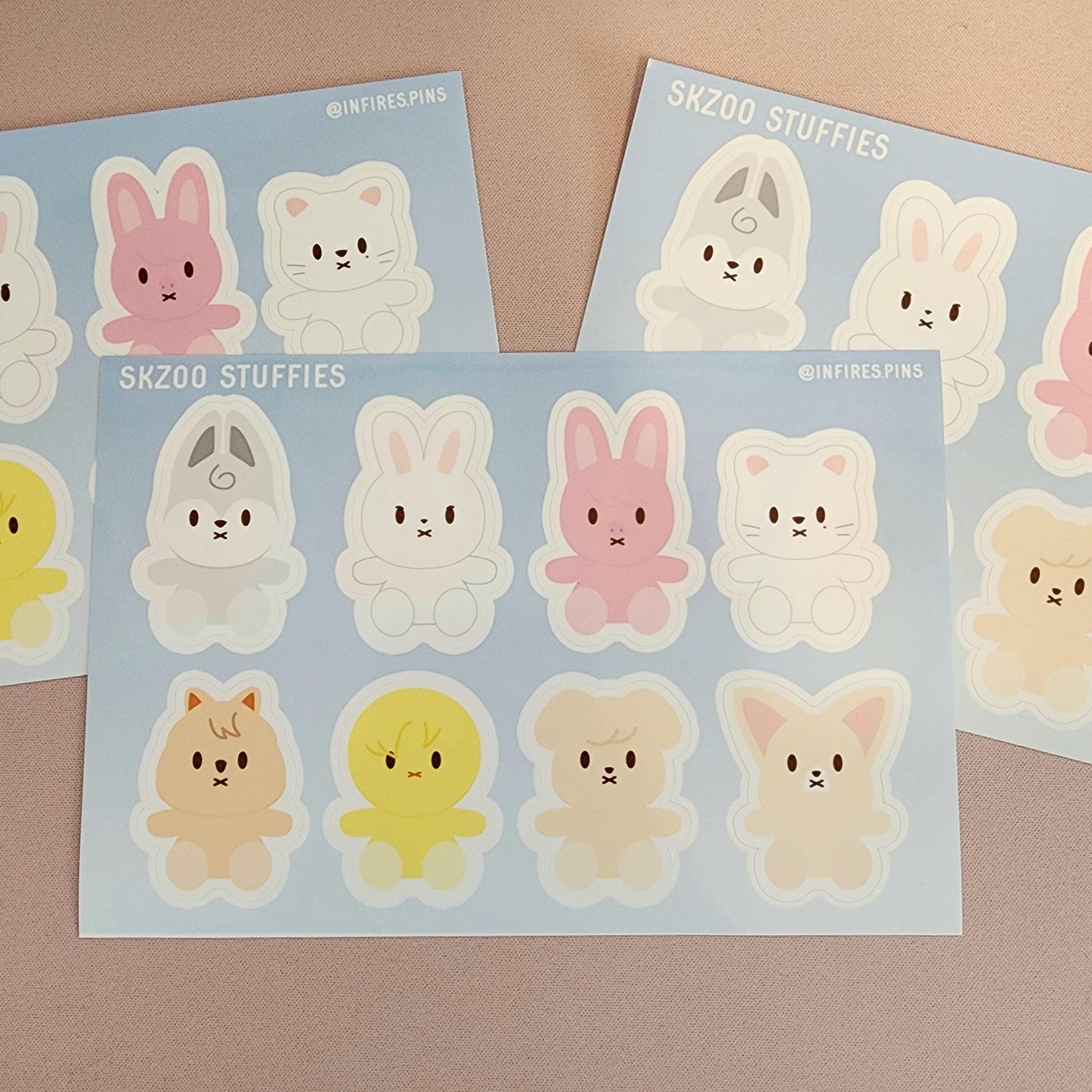 Stray Kids Stuffies Sticker Sheet