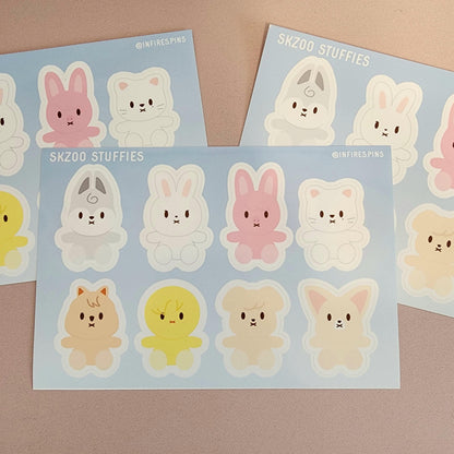 Stray Kids Stuffies Sticker Sheet