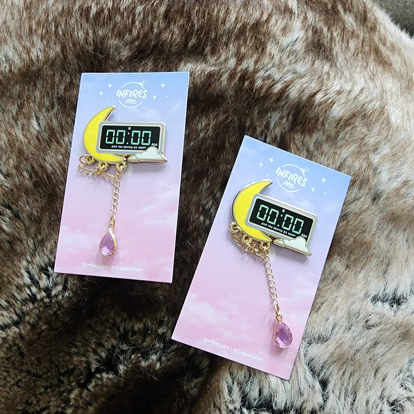 Zero O Clock 00:00 Enamel Pin
