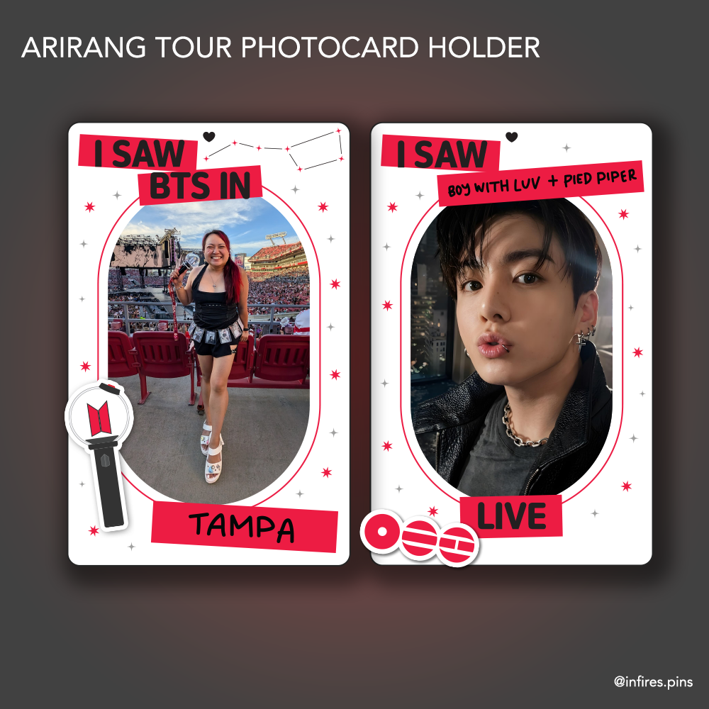 PRE-ORDER Arirang Tour Acrylic Photocard Holder