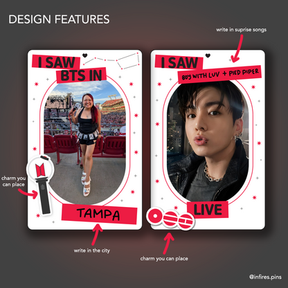 PRE-ORDER Arirang Tour Acrylic Photocard Holder