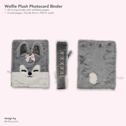 Stray Kids Wolf Ribbon Plush A5 KPOP Photocard Binder